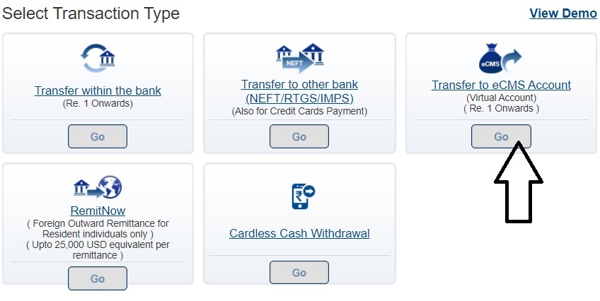 add ecms account in hdfc bank