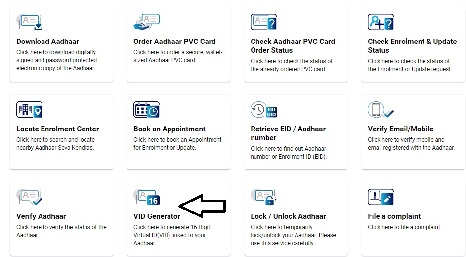 aadhar self service update portal